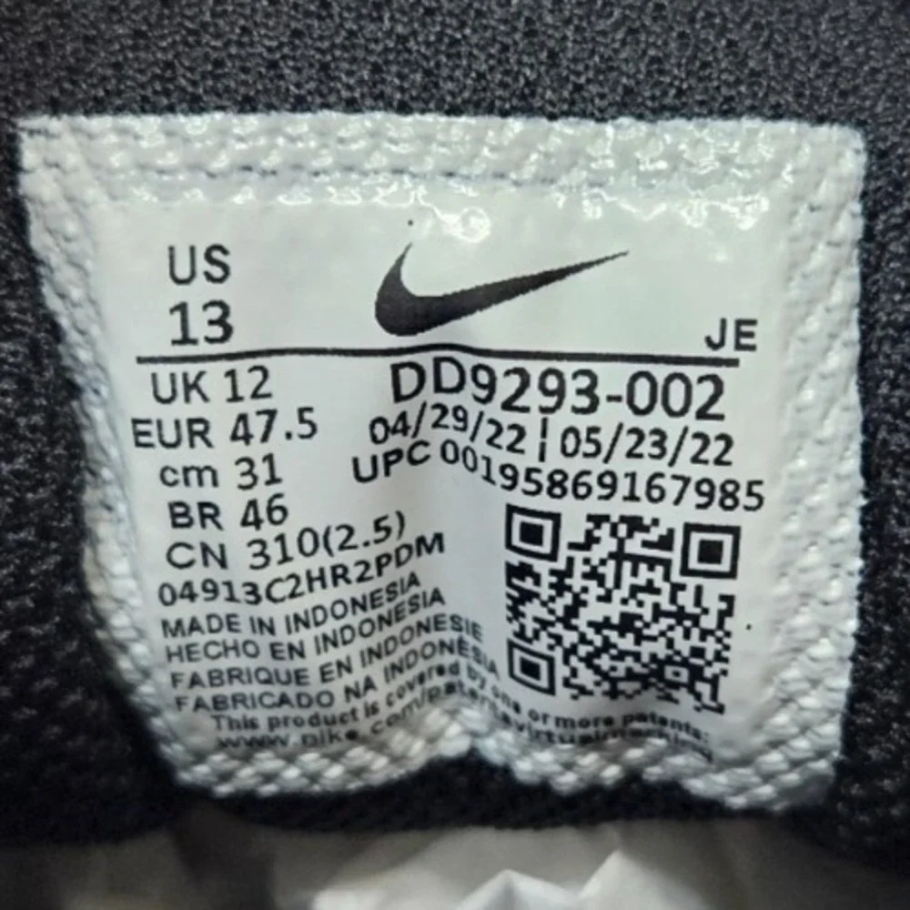 Nike Downshifter 12 Sneaker *Right Shoe Only Amputee* DD9293-002 Mens Size 13